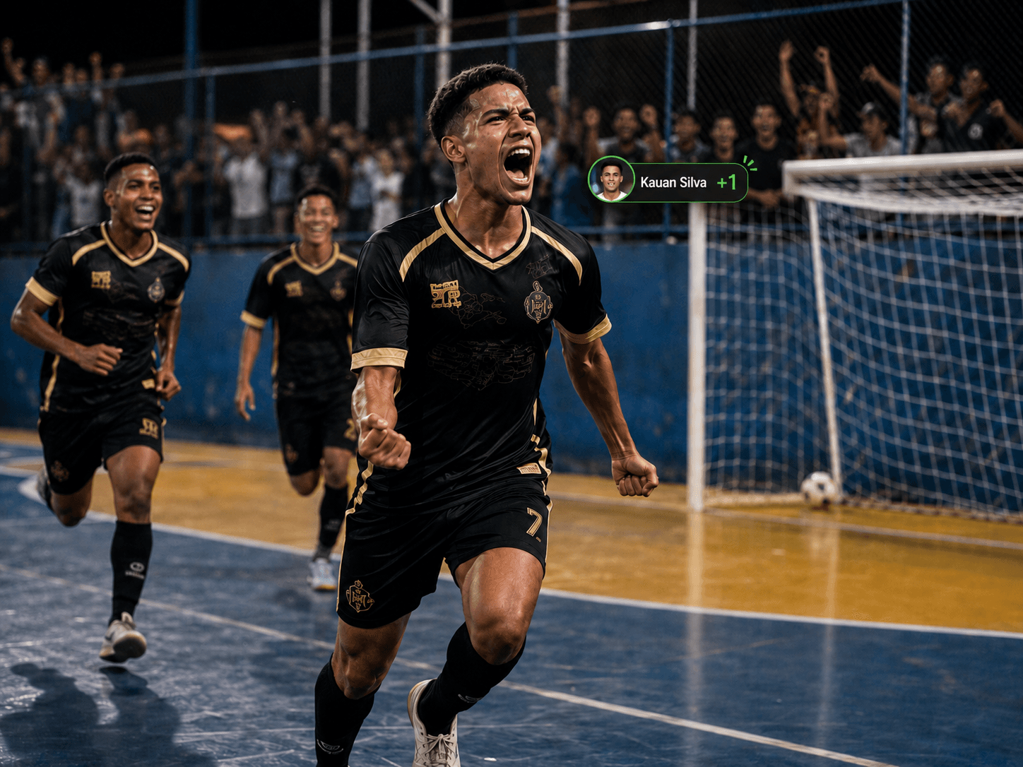 Comemoração de gol — várzea